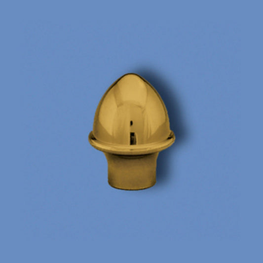Eder Flag Acorn Top Solid Brass for 1 Inch Diameter Gold