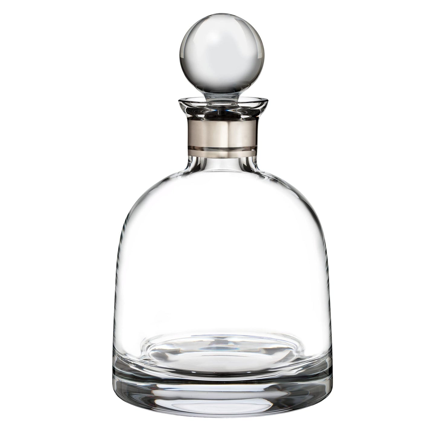Waterford Elegance Decanter Short Platinum Band, Crystal Glass