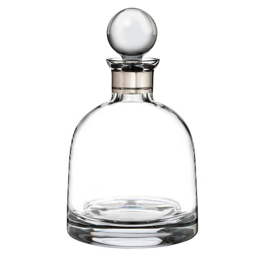 Waterford Elegance Decanter Short Platinum Band, Crystal Glass