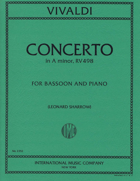 Concerto in A minor for Bassoon and Piano (No. 2352)