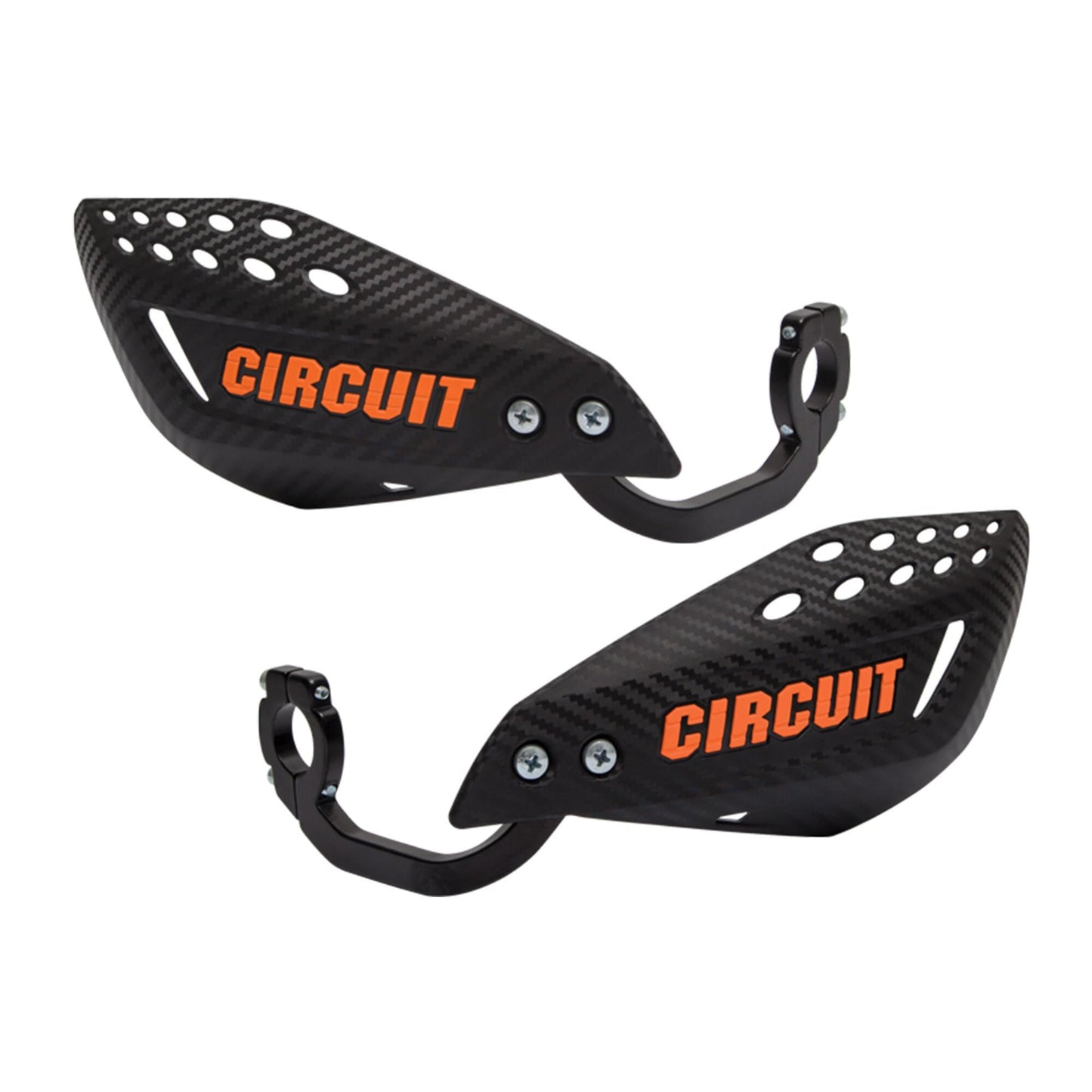CIRCUIT EQUIPMENT Universal Motorcycle Handguards - High Strength Enduro Motorcycle Handguards Vector for Any Weather - Dirt Bike Handguards with Brackets, Nuts, & Screws
