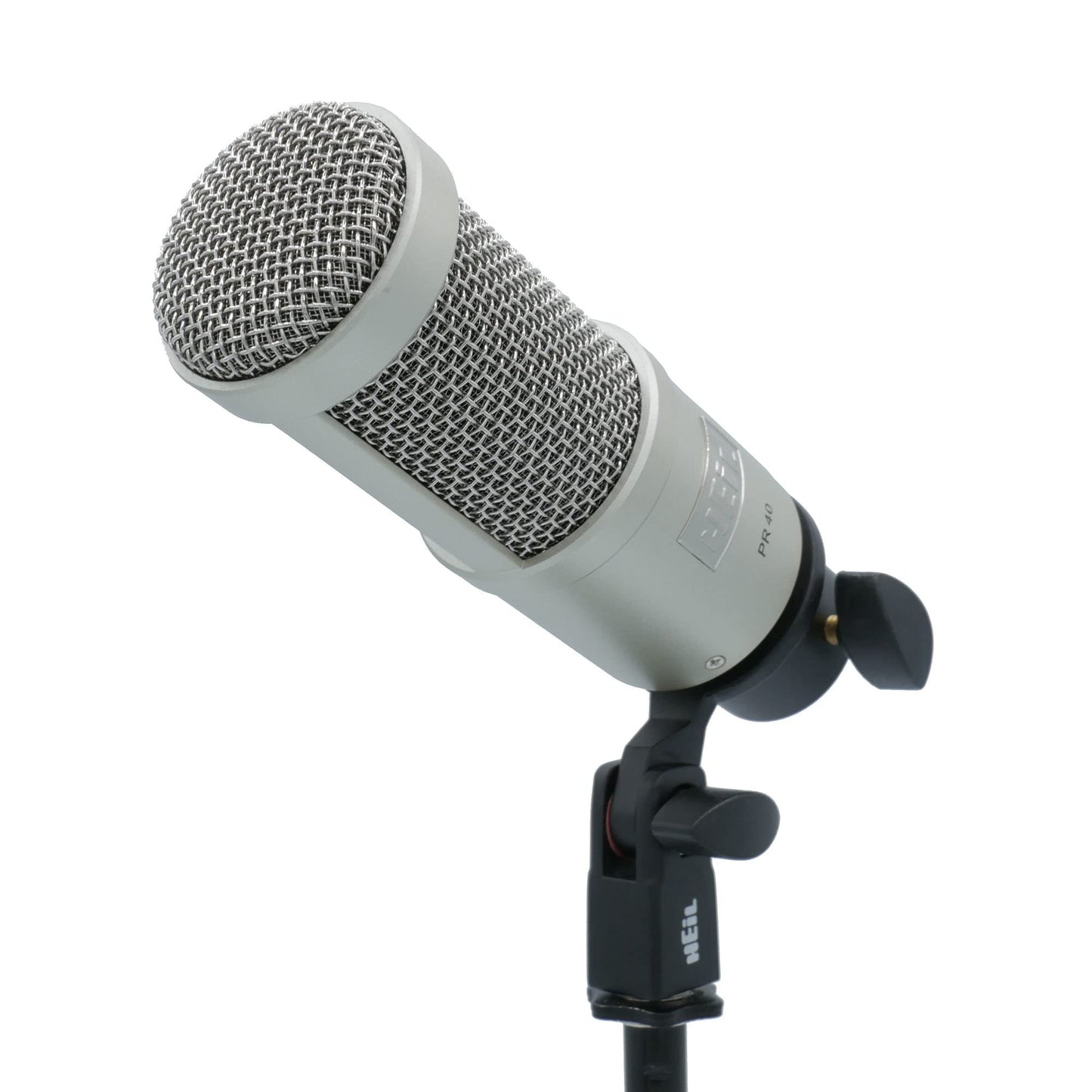 Heil PR 40 Dynamic Microphone for Streaming, Podcast, Recording, and Broadcast, XLR Microphone for Live Music, Wide Frequency Response, Smooth Sound, Superior Rear Noise Rejection, Durable