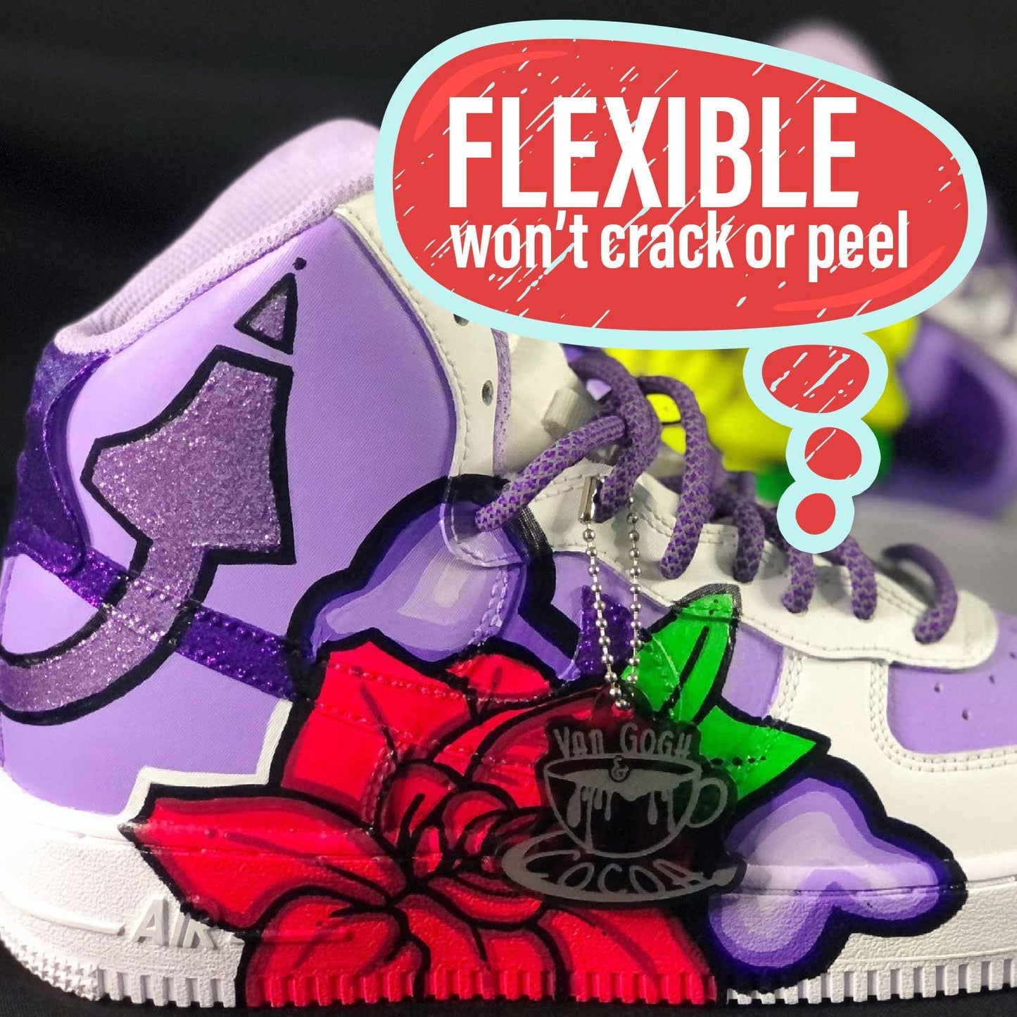 Alphaflex Flexible Acrylic Paint Set for Artists, Students, Teachers, Shoe & Clothing Customization