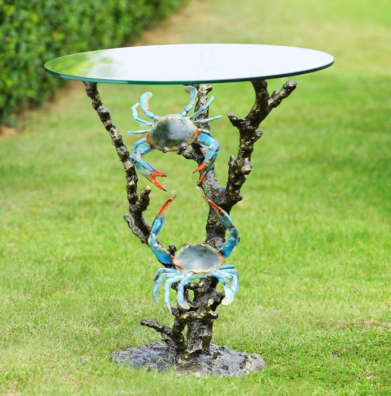 SPI Home Crabs and Coral End Table