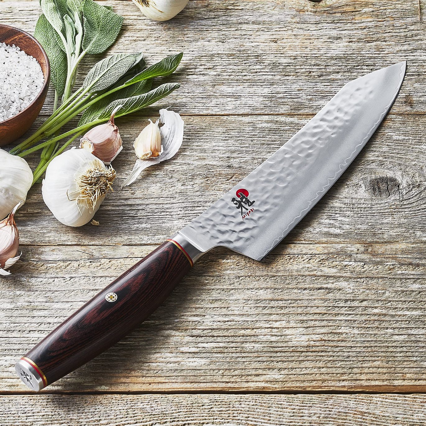 Miyabi Rocking Santoku, 7-inch, Black