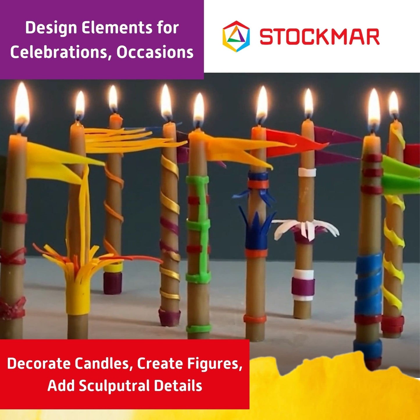 Stockmar Wax Foil 20 x 10 cm Pack of 12 Assorted