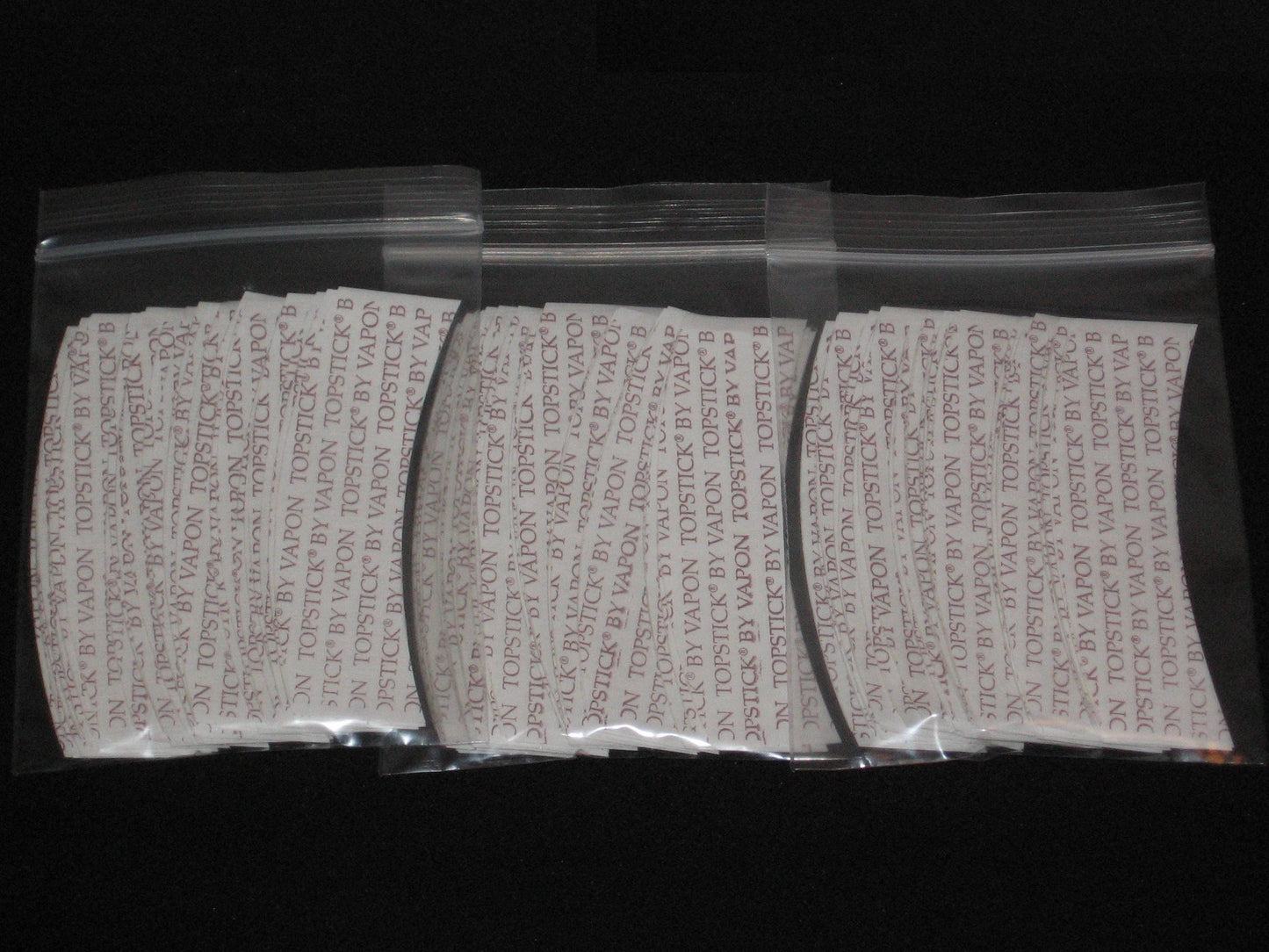 Vapon TOPSTICK Plus Custom Cut Front A Curve Tape,Clear,Double-Sided 75 Strips.