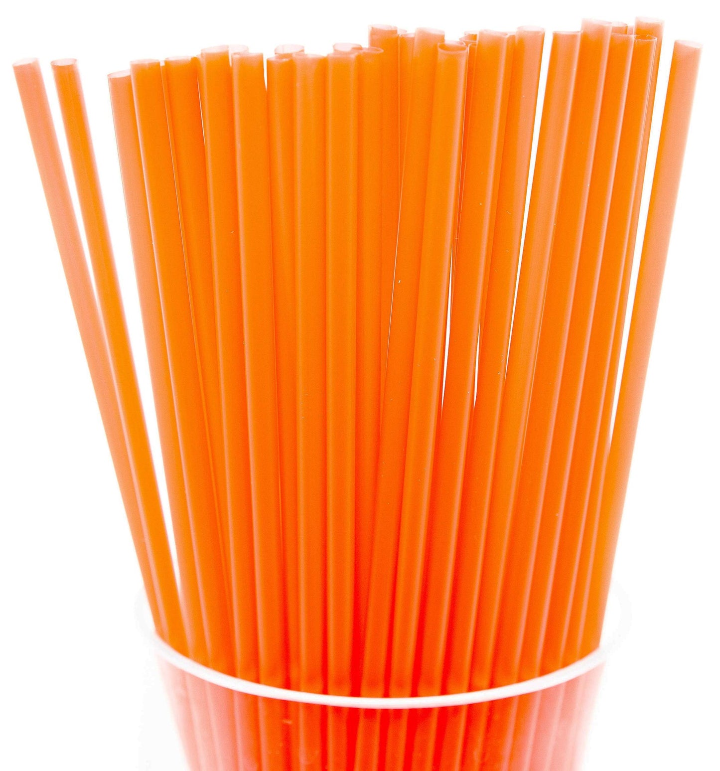 Made in USA Pack of 250 Unwrapped Plastic Drinking Straws