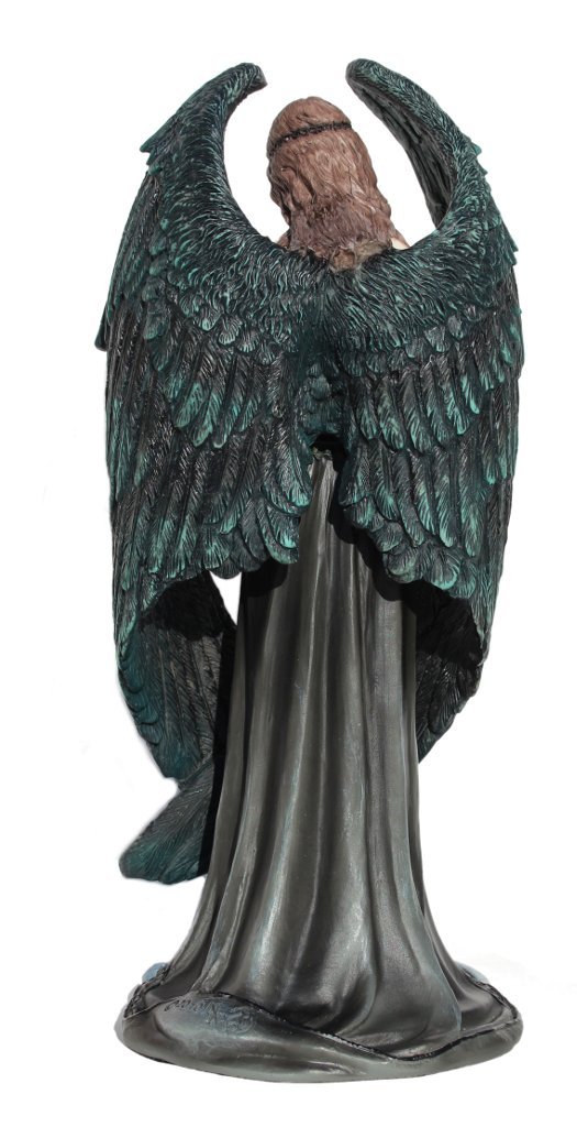 Nemesis Now Ltd Anne Stokes ANGEL ROSE Statue, Fantasy Art Figure 8 1/2-in Pink, Blue, Green, Black, Beige, Brown