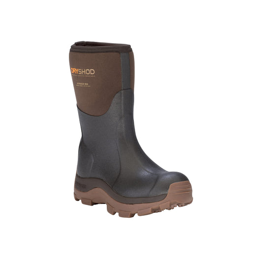 Dryshod Women's Haymaker Mid Hard Working Boots|Rubber | Waterproof | Brown |HAY-WM-BR
