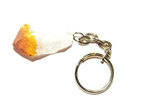 Zentron Crystal Collection: Gemstone Point Keychain with Velvet Bag