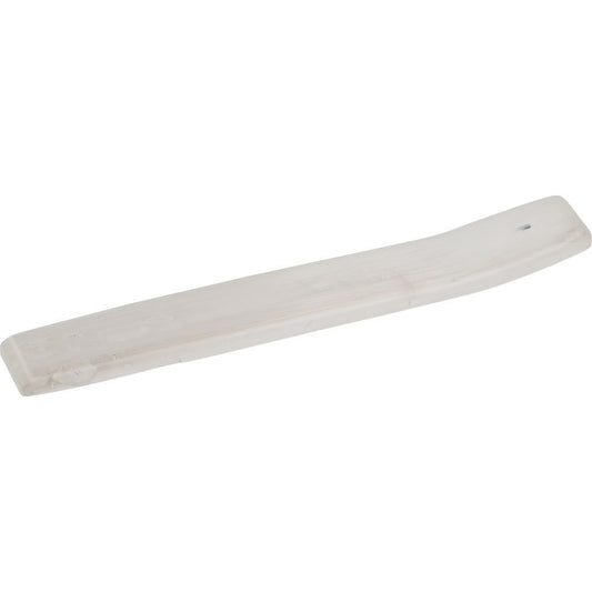 The New Age Source Gemstone Carving Long Incense Holder White Selenite