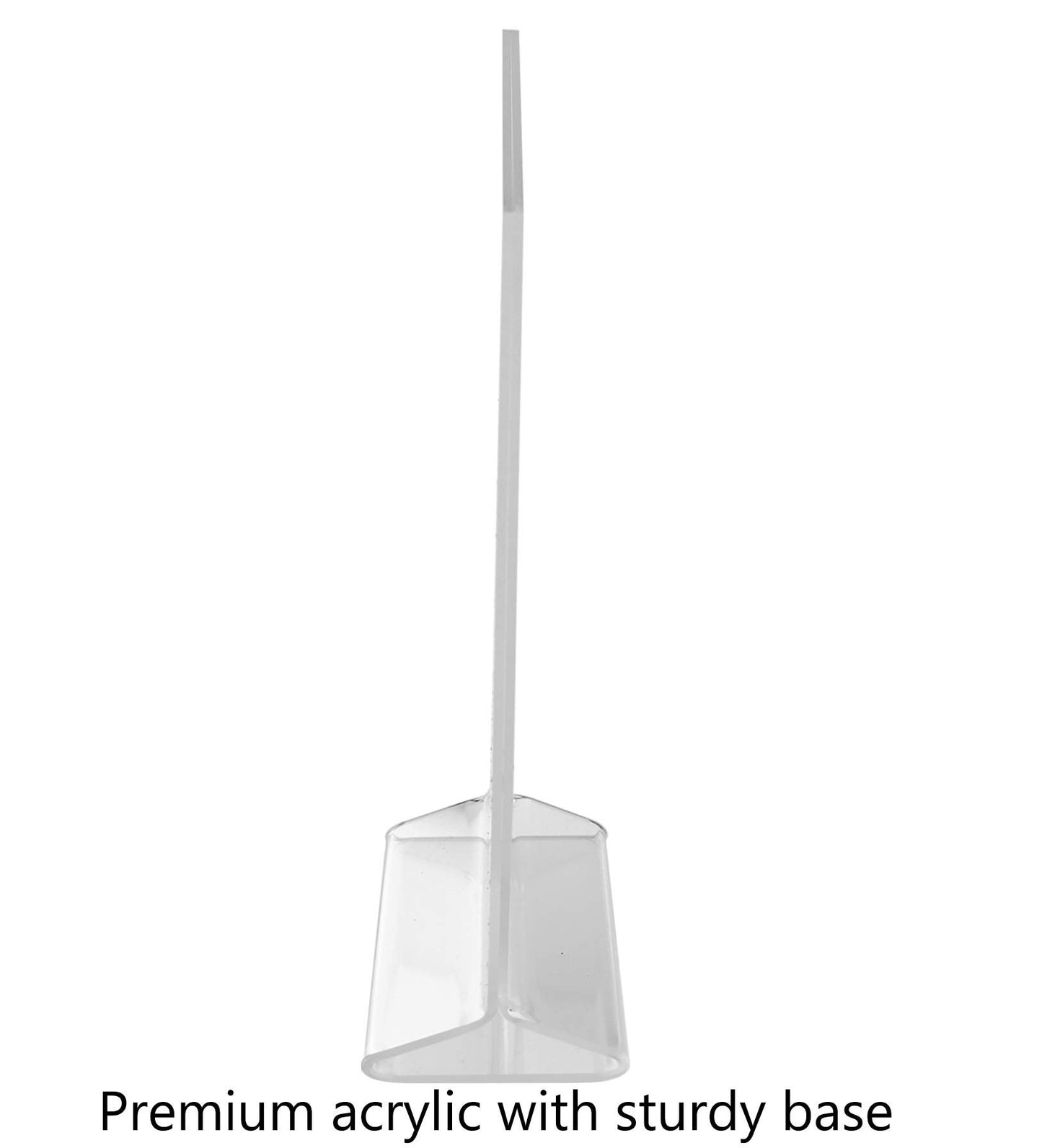 Counter Sign Holder Table Ad Frame Top Load Menu Promo POP Display Signage Stand Clear Acrylic