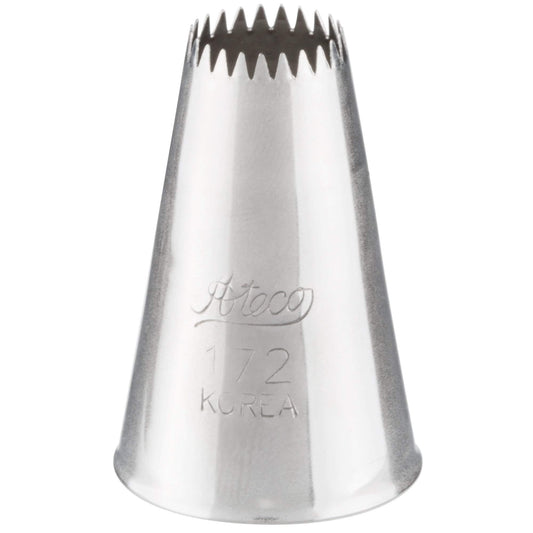 Ateco Silver Stainless Steel Flower Piping Tip