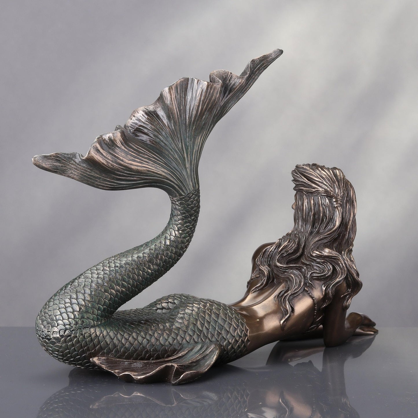 Veronese Design Mermaid Lying Down Statues