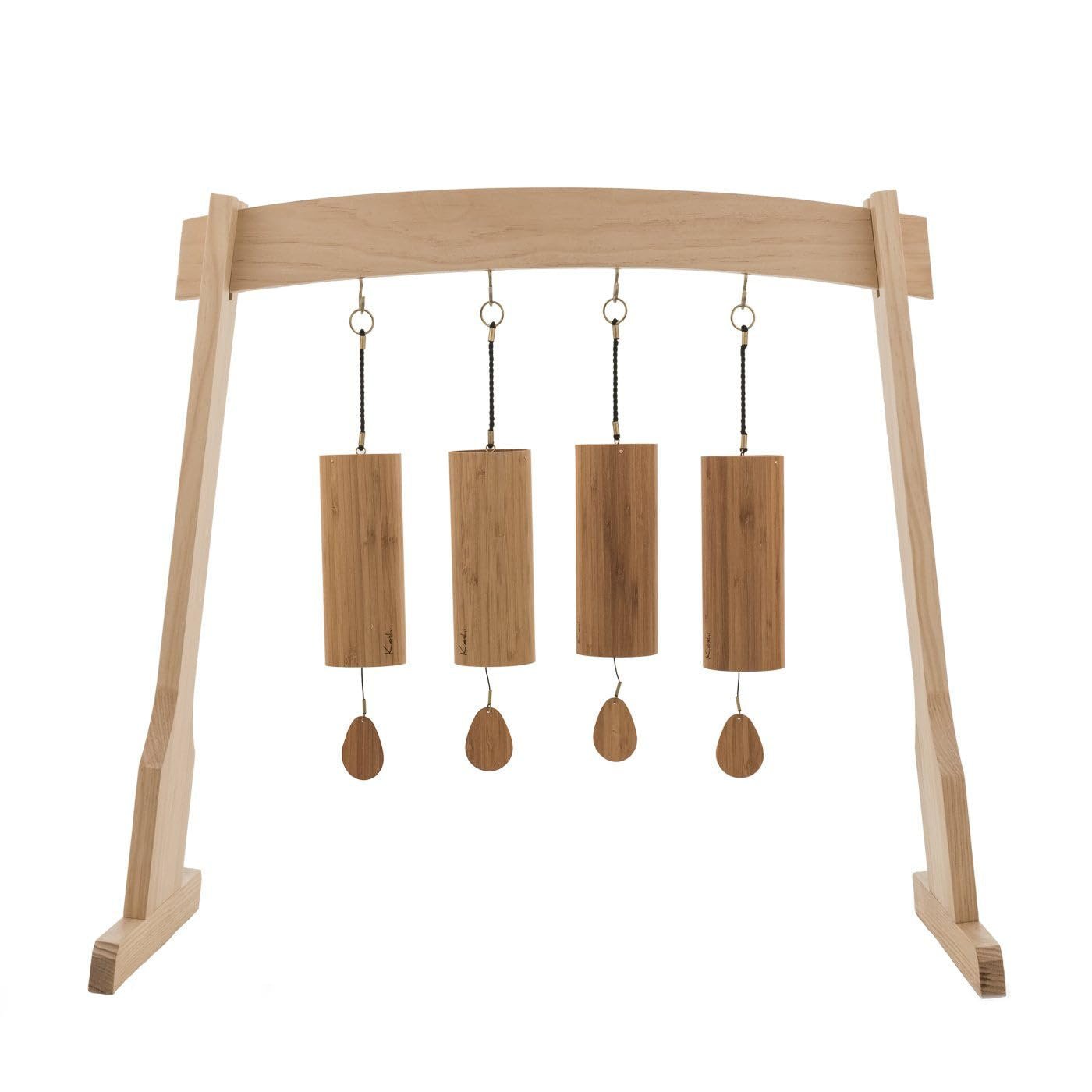 East 14th St/Chimefornia Stand for 14" Gongs or 4 Koshi Chimes - Includes 1 Stand/Multipurpose Stand for 1 Gong or 4 Koshi & Zaphir Chimes/Made of Pine