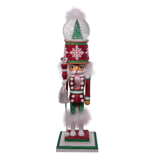 Kurt Adler 20" Hollywood Nutcrackers™ Animated Musical Water Globe Hat Nutcracker