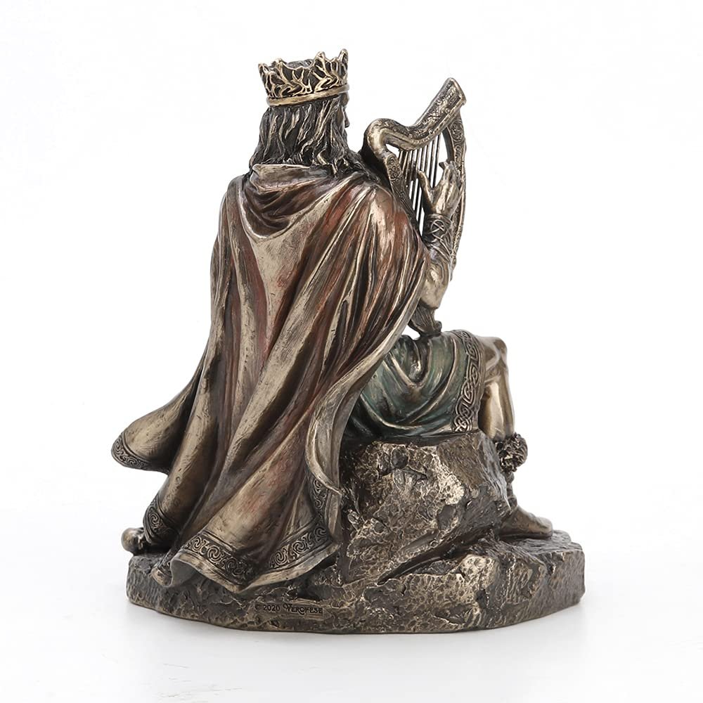 Veronese Design 7 1/4" Tall Celtic God Dagda Druid King of Tuatha De Danann Cold Cast Bronzed Resin Sculpture