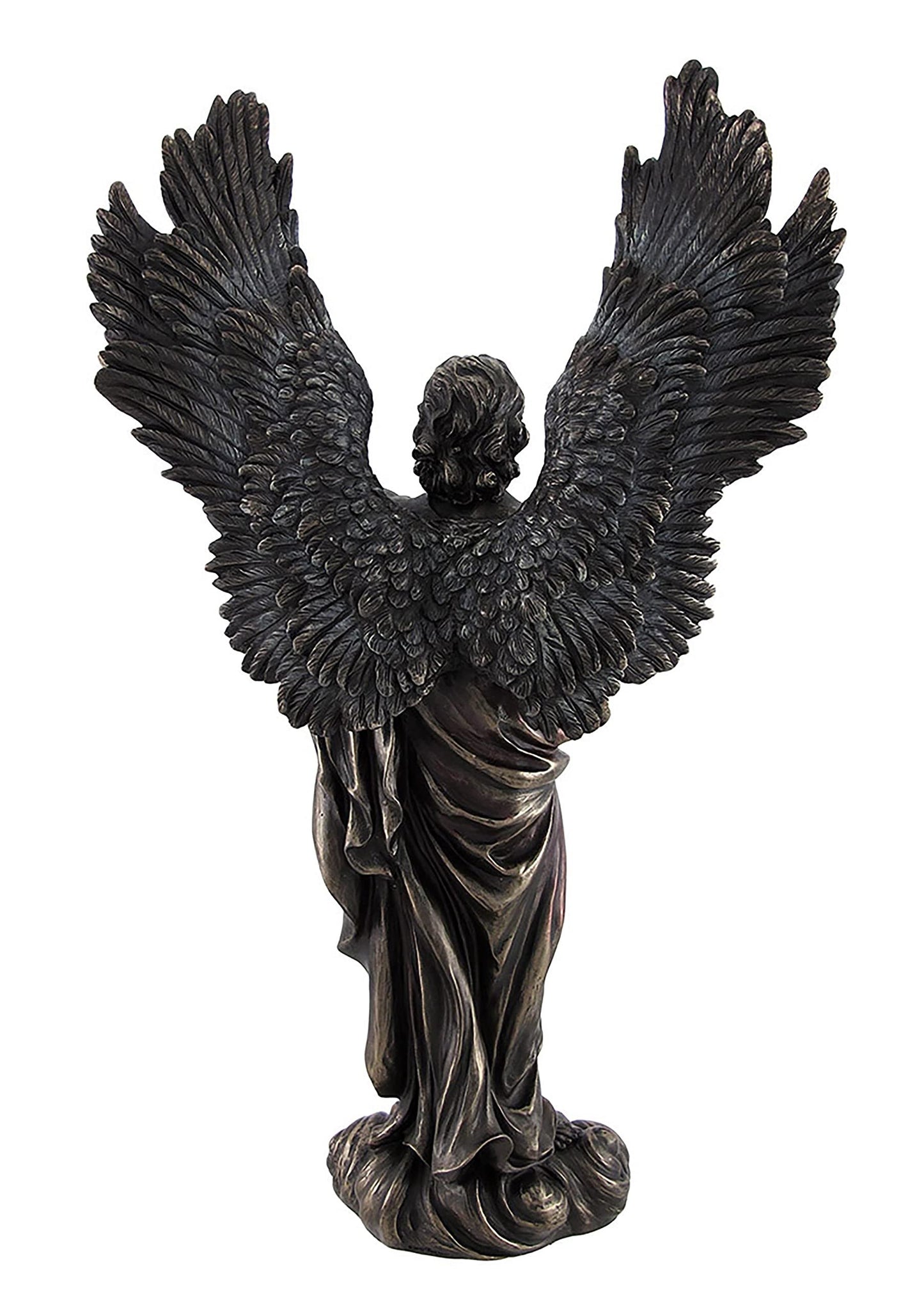 Things2Die4 Bronzed Angel Metatron Statue with Colored Accents