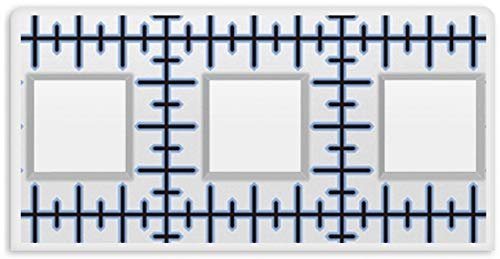 TrueCut, Ruler, for Precise Straight Cuts, Features Built-in Holes