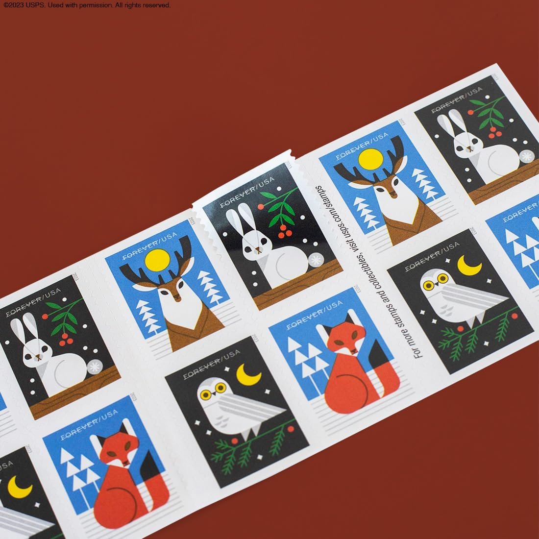 USPS Winter Woodland Animals