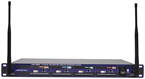 Vocopro UHF58059 Rec 4 Ch Wrls Mic System
