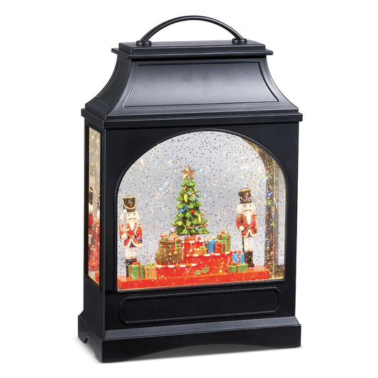 Raz Imports Nutcracker Lighted Water Lantern, 11-inch Height, Christmas Decor