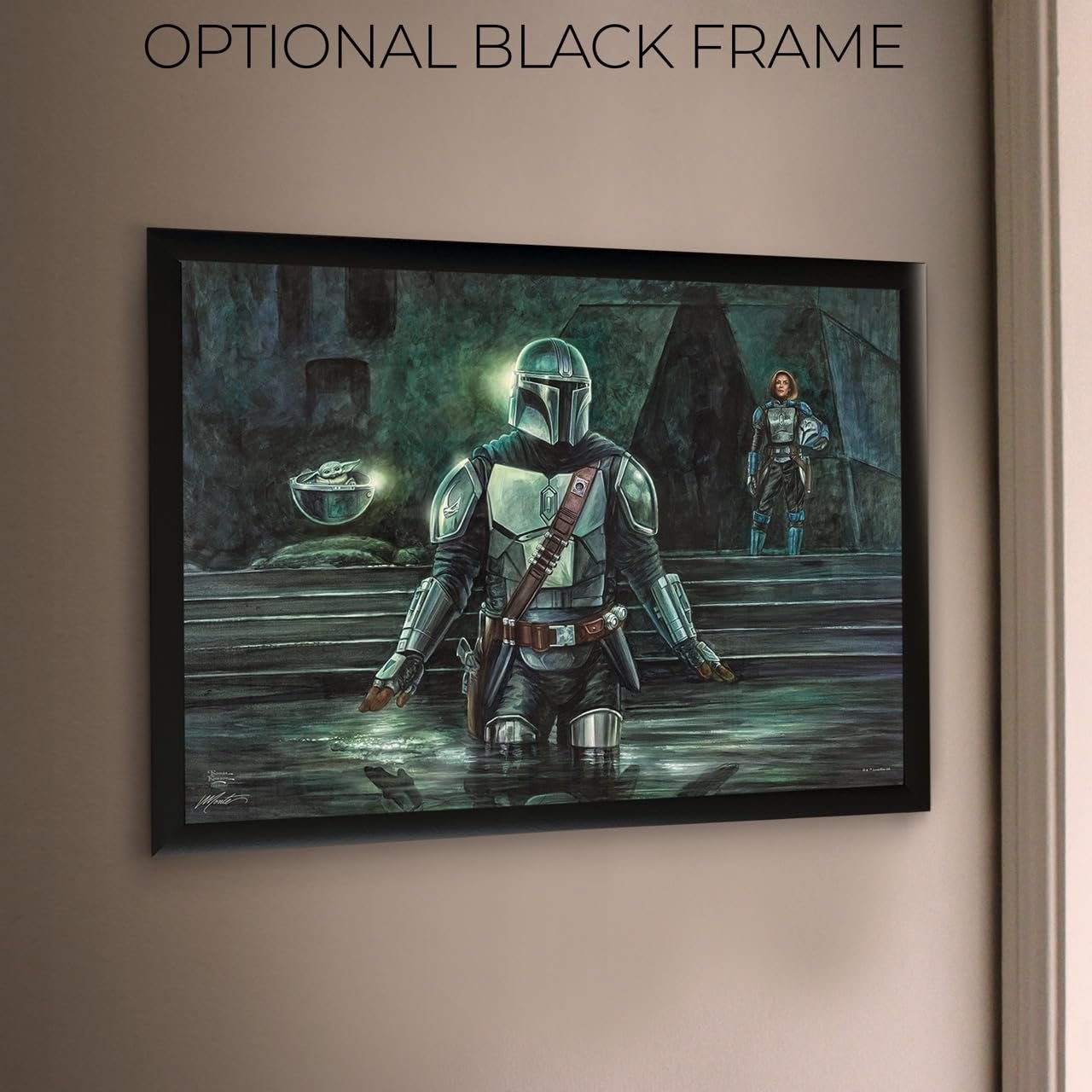 Star Wars – Thomas Kinkade – Durable 24” x 17” MightyPrint Wall Art – NOT Made of Paper – Officially Licensed Collectible