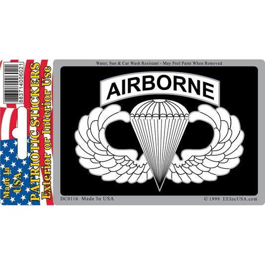 U.S. Army Airborne Sticker 2-3/4"X4