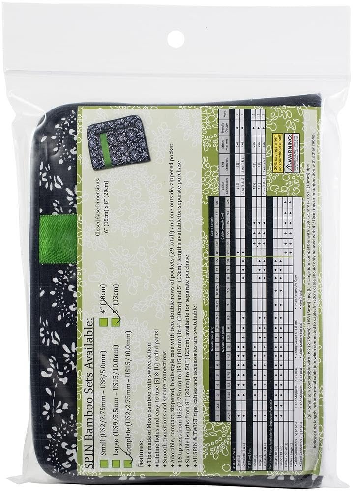 ChiaoGoo Spin Interchangeable Bamboo Knitting Needle Sets