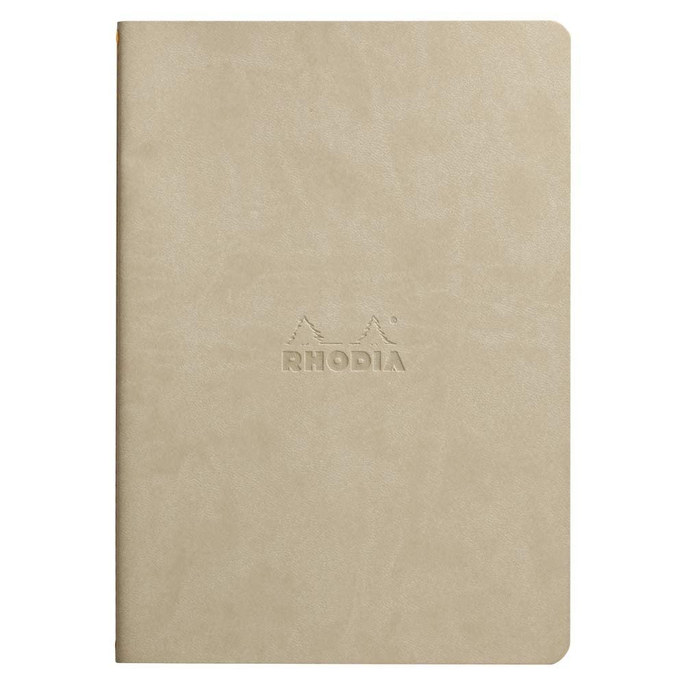 Rhodia Sewn Spine Notebook, A5, Dot - Chocolate