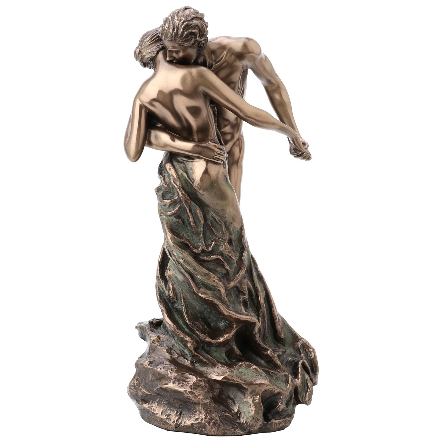 Veronese Design 11 Inch The Waltz Nude Lovers Cold Cast Resin Bronze Finish Statue Camille Claudel Replica