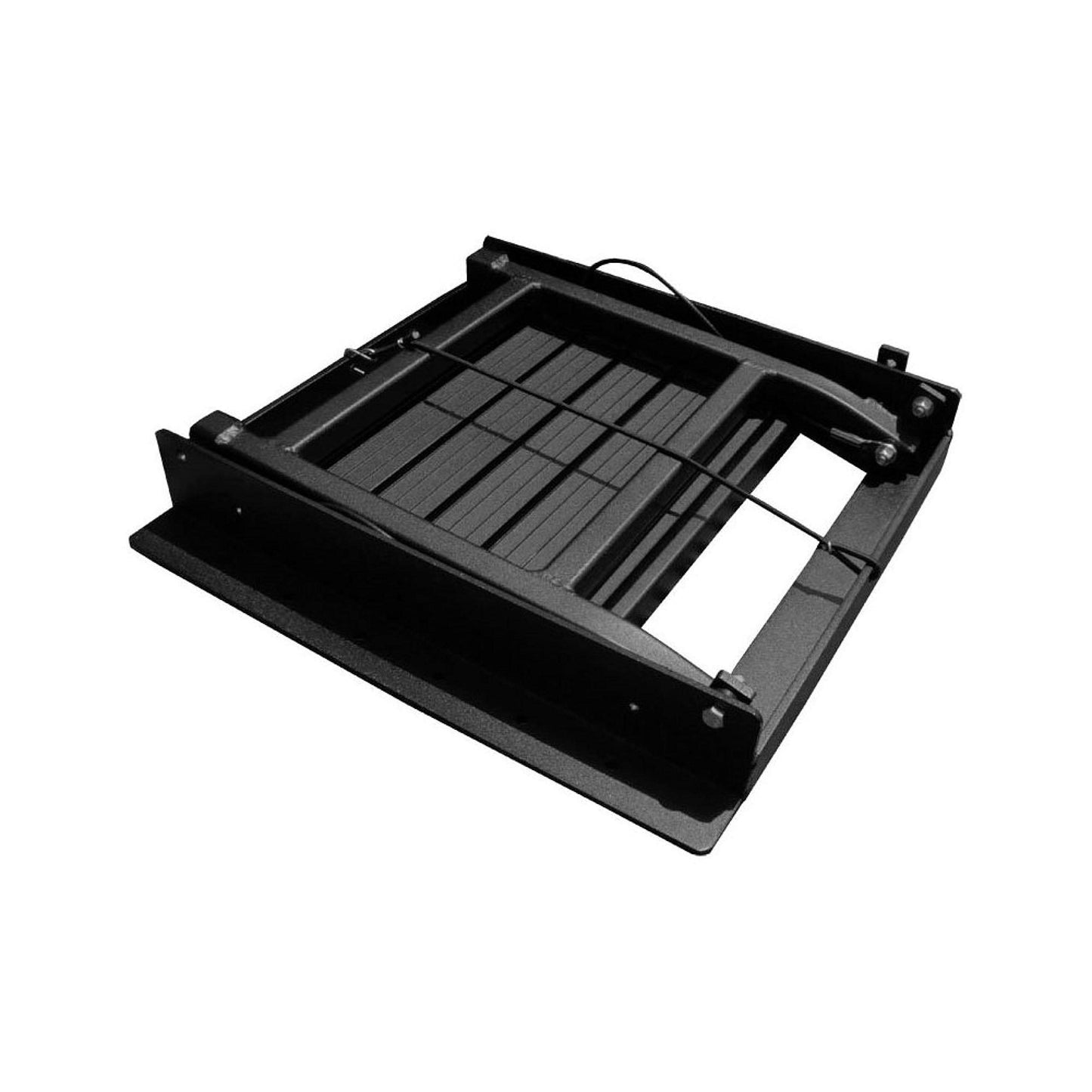 Great Day Truck N' Buddy Folding Tailgate Step/Seat Platform for Work Flatbed Trucks and Equipment Trailers - 300 lbs Weight Capacity - Black Powder-Coated Finish, TNB2000B