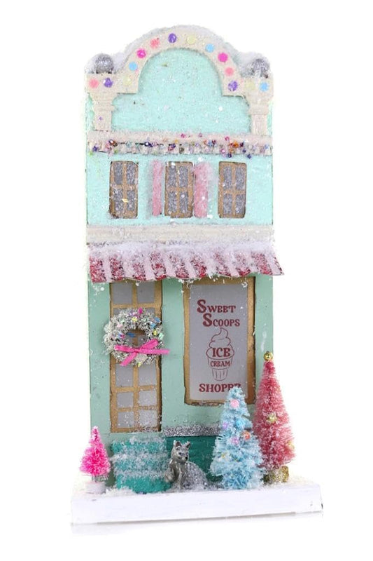 Cody Foster & Co Mint Green Sweet Scoop Ice Cream Shoppe Christmas Village Shop
