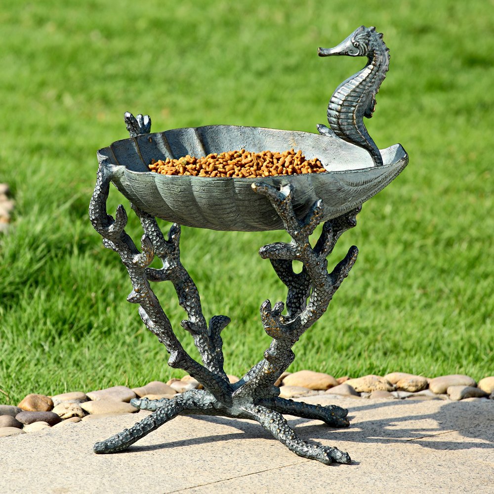SPI 34272 Seahorse Birdbath/Birdfeeder