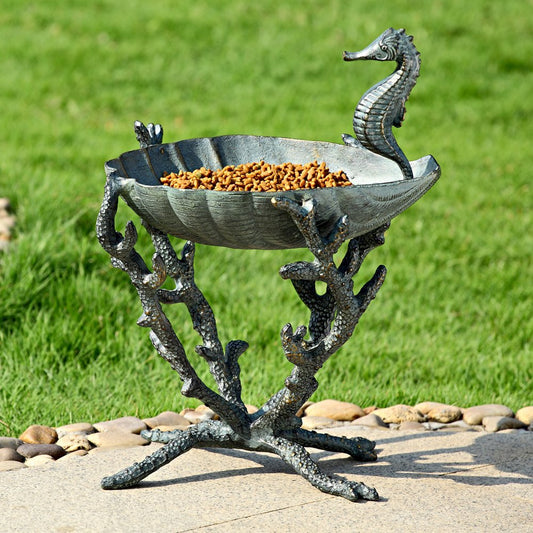 SPI 34272 Seahorse Birdbath/Birdfeeder