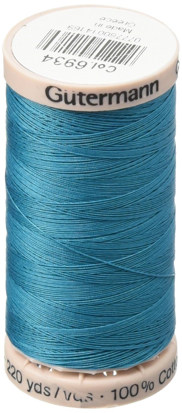 Gutermann Cotton Quilting Thread, 200m/219 yd, Turquoise