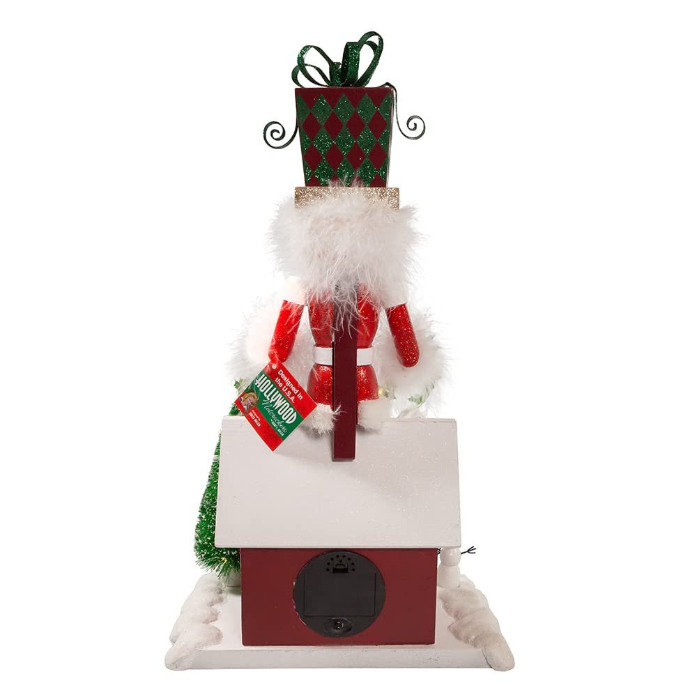 Kurt Adler 18-Inch Battery Operated Deck The Halls Musical LED Nutcracker