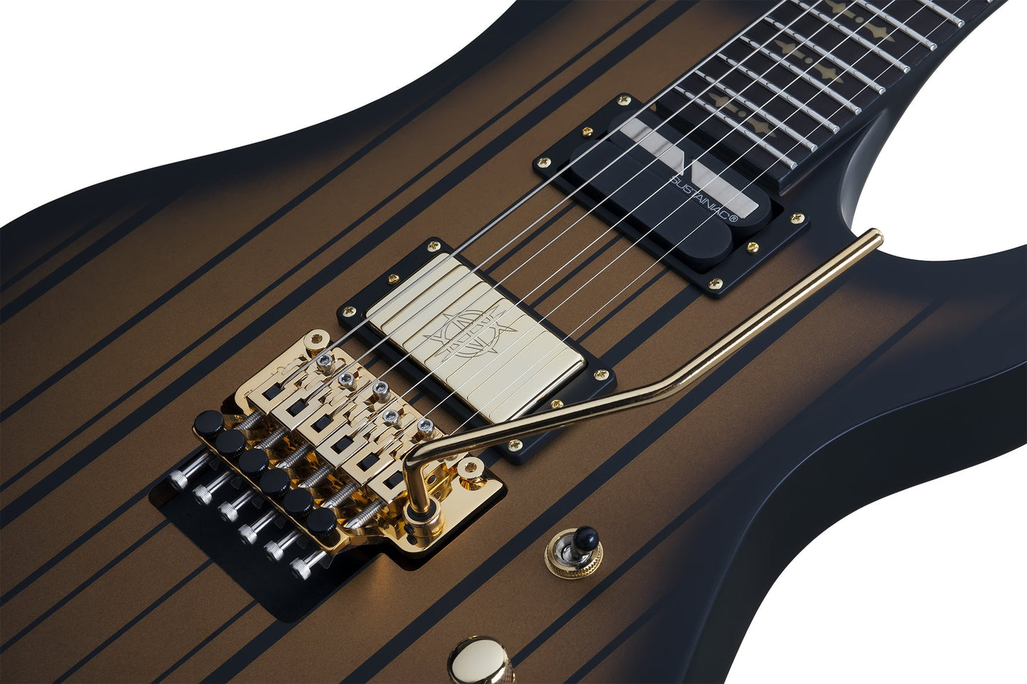 Schecter Synyster Gates Custom-S Electric Guitar - Satin Gold Burst