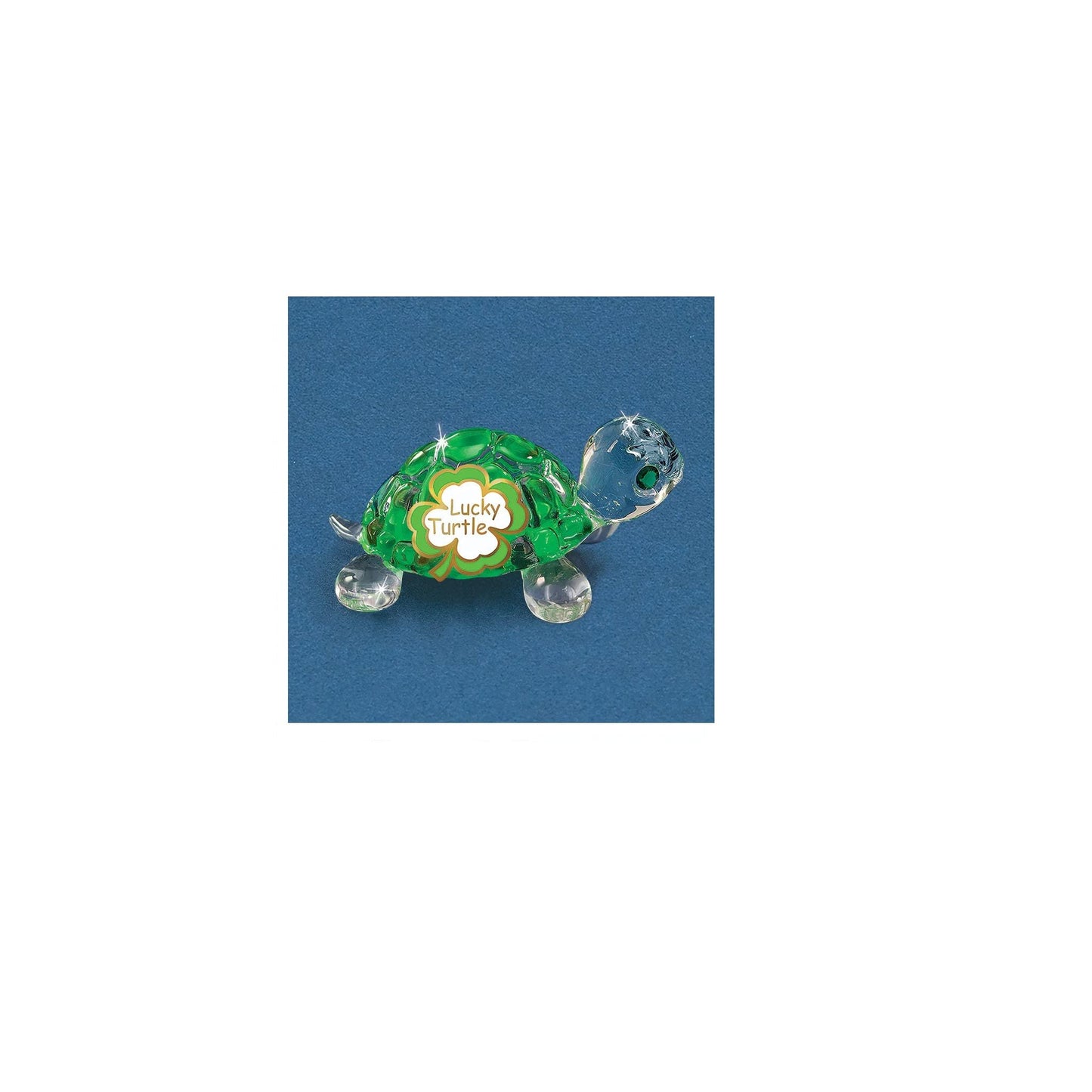 Glass Baron Lucky Green Turtle