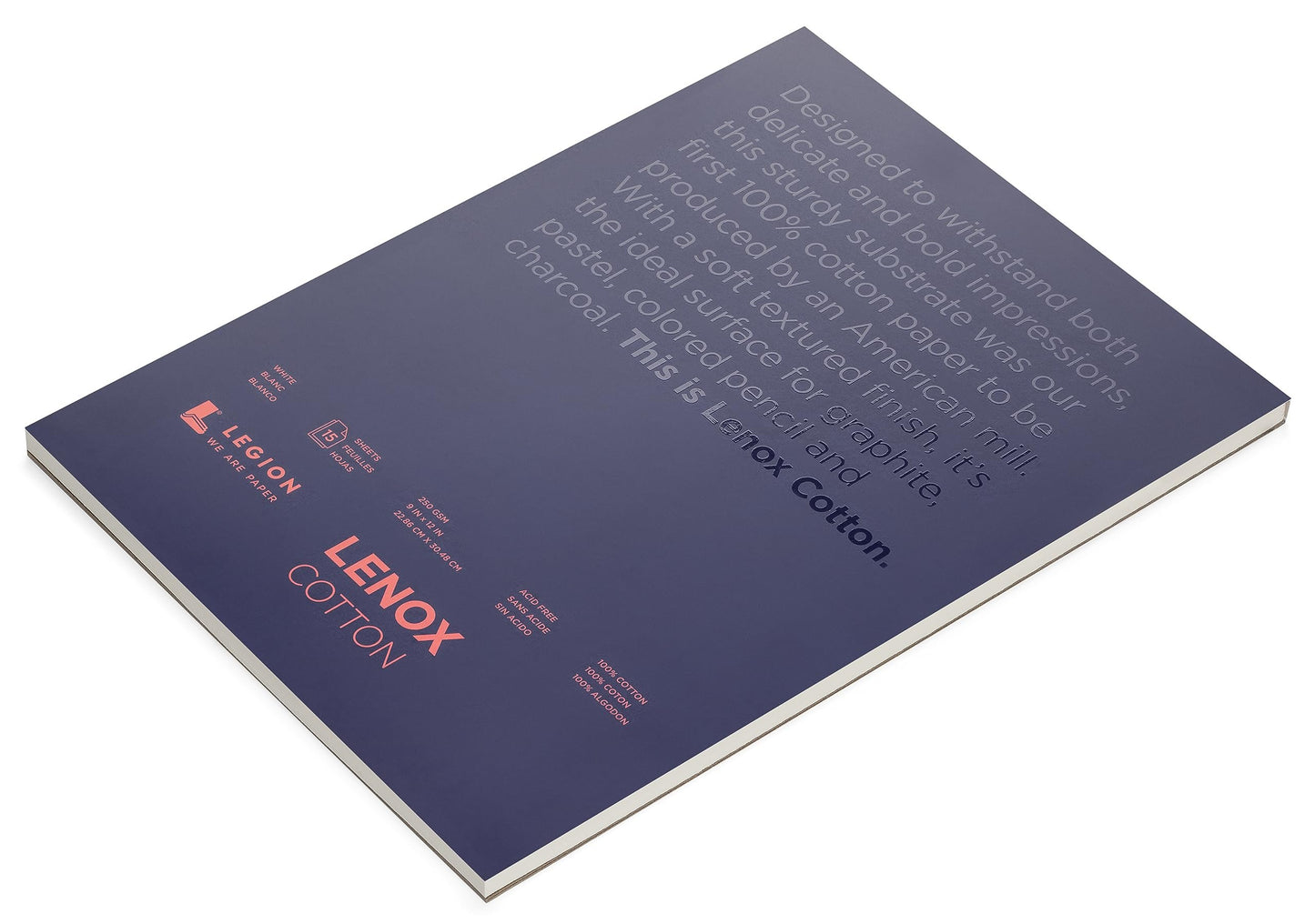 Lenox Paper Pad 9"X12" 15 Sheets/Pkg
