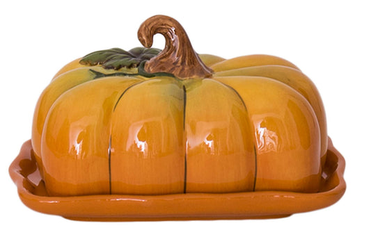 Blue Sky Ceramics Pumpkin Butter Dish, Multi (17860)