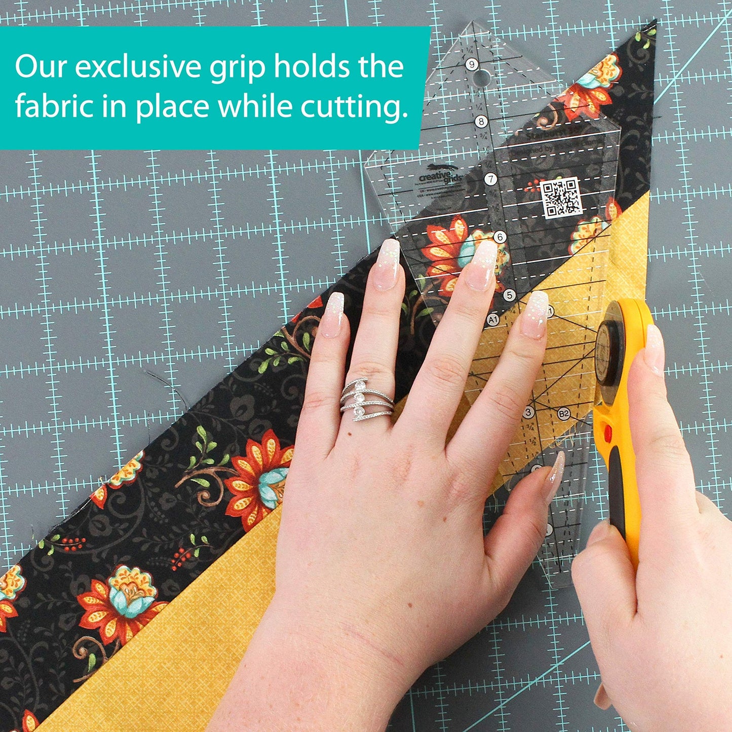 Creative Grids Starburst 30 Degree Triangle Quilt 9-1/2in Ruler - CGRISE30