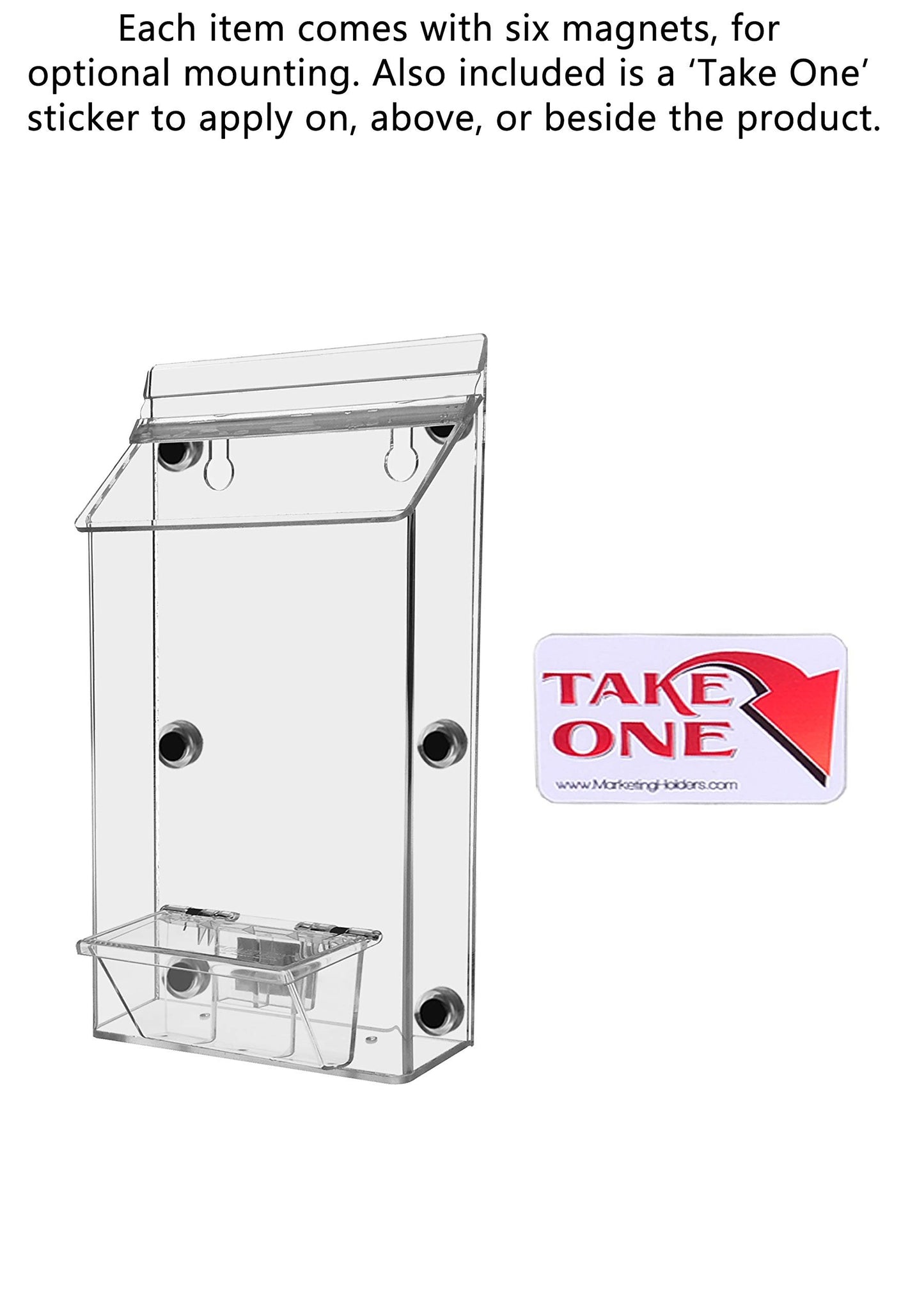 Marketing Holders Outdoor Catalog Brochure Holder with attached Business Card Holder Auto Vehicle fits and Avon Catalogs Brochures Flyers