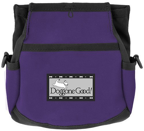 Doggone Good Rapid Rewards Deluxe Dog Training Bag with Belt (Purple)
