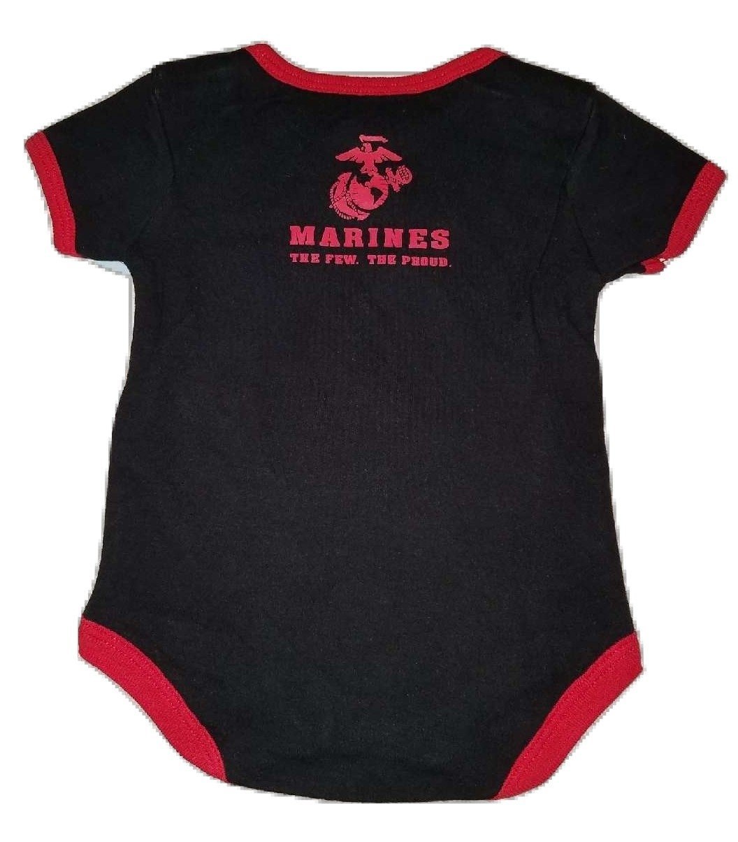 TC Bulldog U.S.M.C. Semper Fi Little Guy Baby Bodysuit (3-6 months)