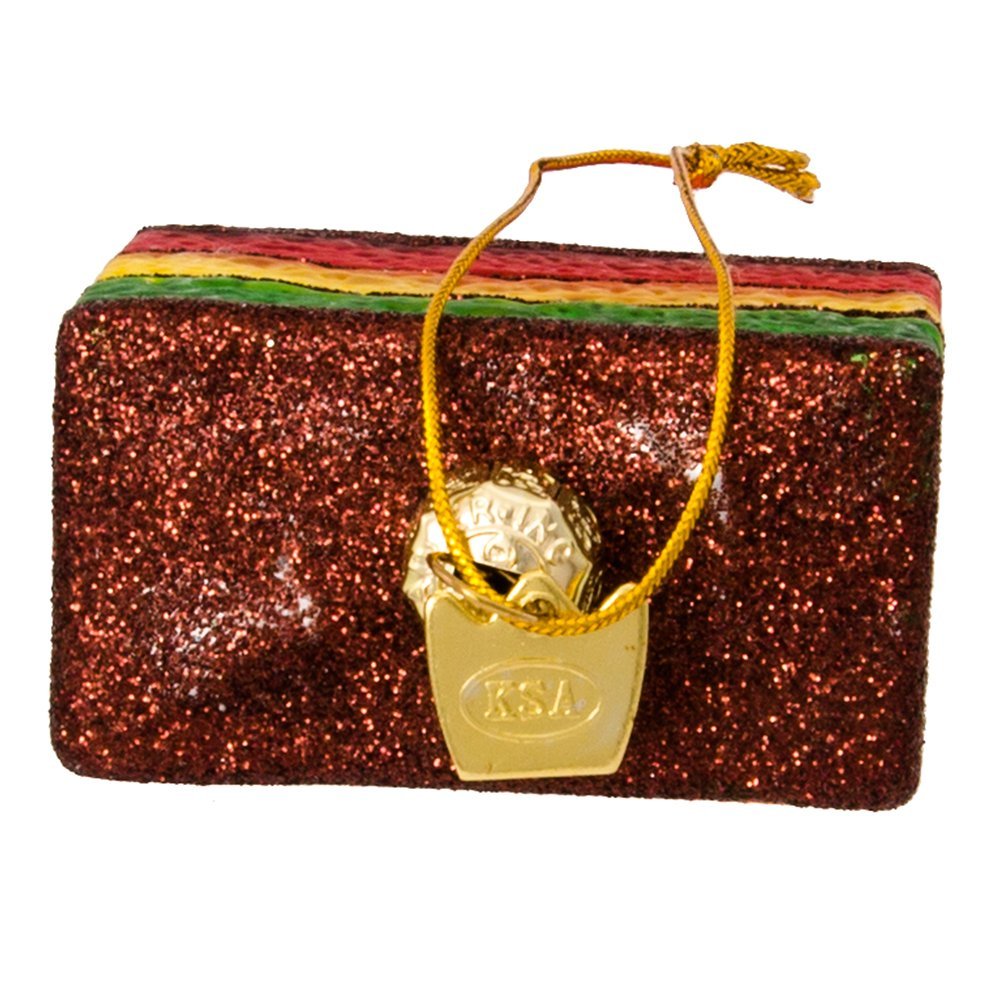 Kurt Adler 2-Inch - 3-Inch Noble Gems Glass 6-Piece Cookie Ornament Set