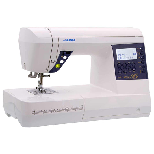 JUKI HZL-G220 Sewing Machine, White, Metal, 16 x 23 x 12.5 inches, 8.7 kg