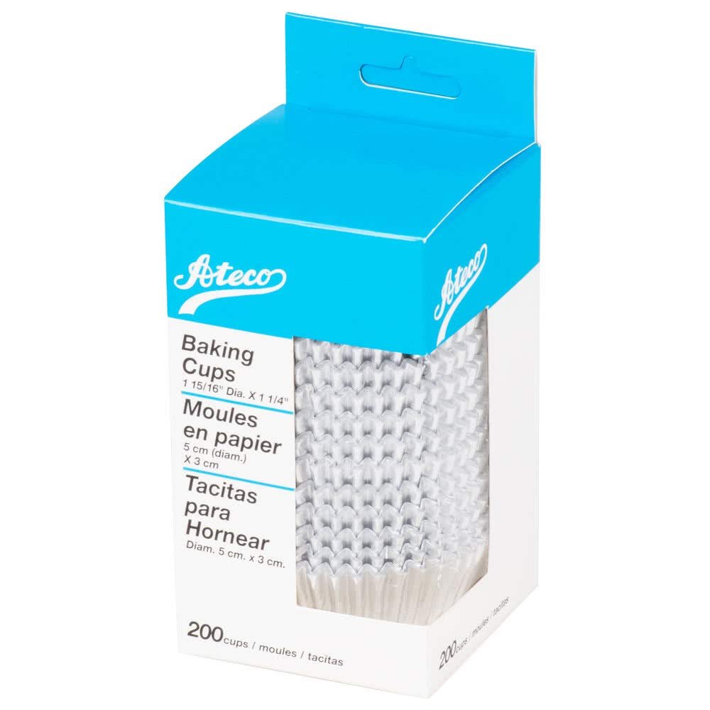 Ateco Baking Cups - Silver Foil - 200 pcs - standard