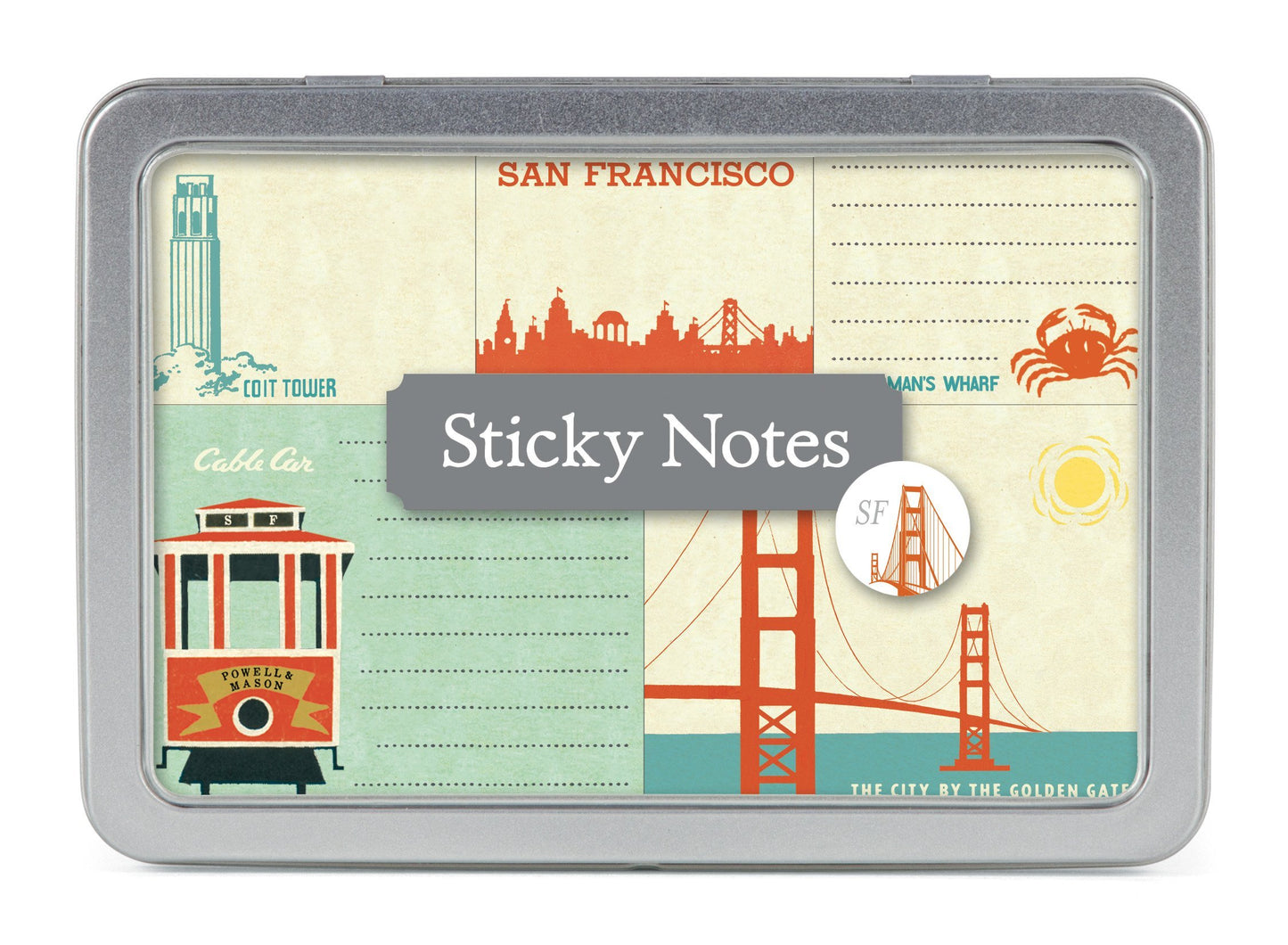 Cavallini Papers Cavallini Sticky Notes San Francisco